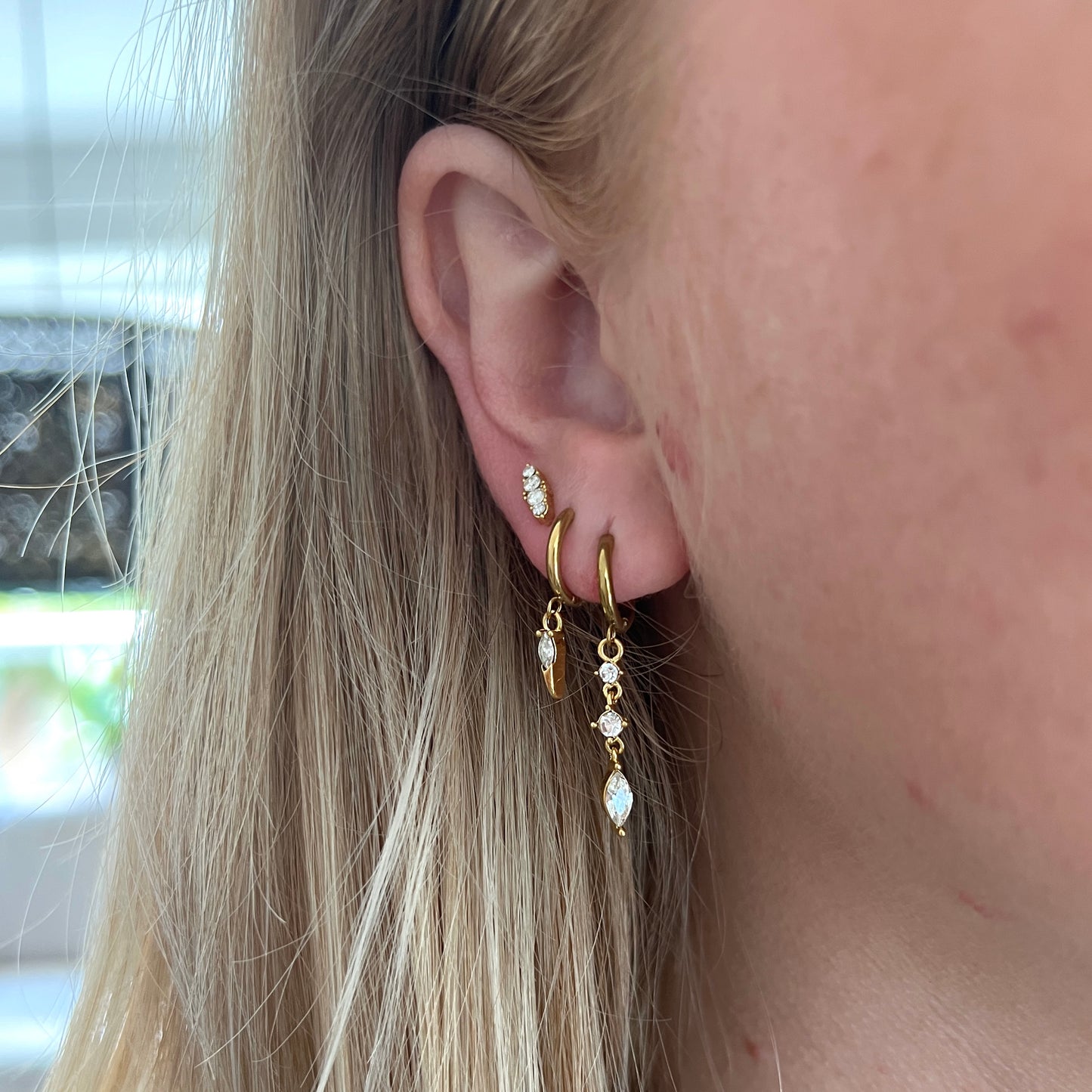 4 Diamond Stud Knopjes
