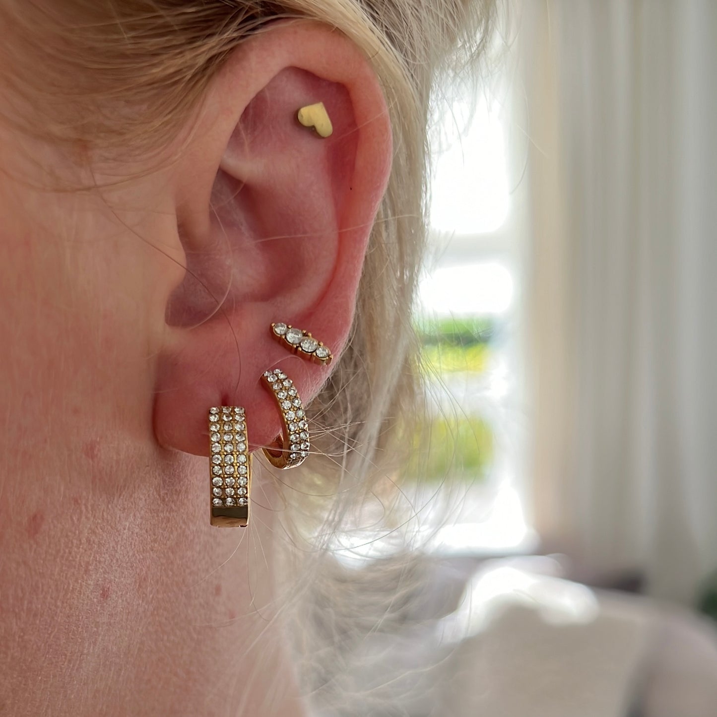 4 Diamond Stud Knopjes