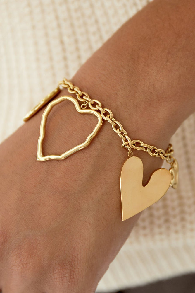 Open Hart Bedel Armband