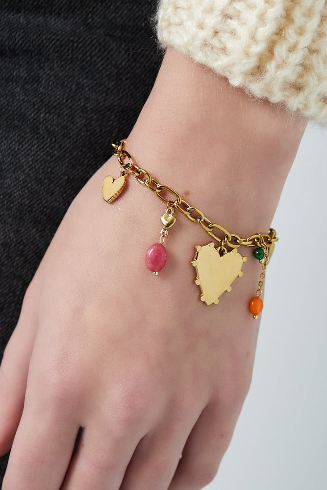 Bedel Armband Hart Dots