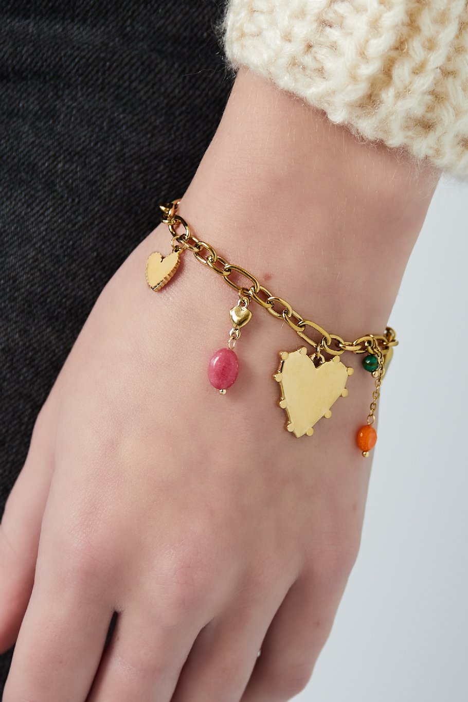 Bedel Armband Hart Dots
