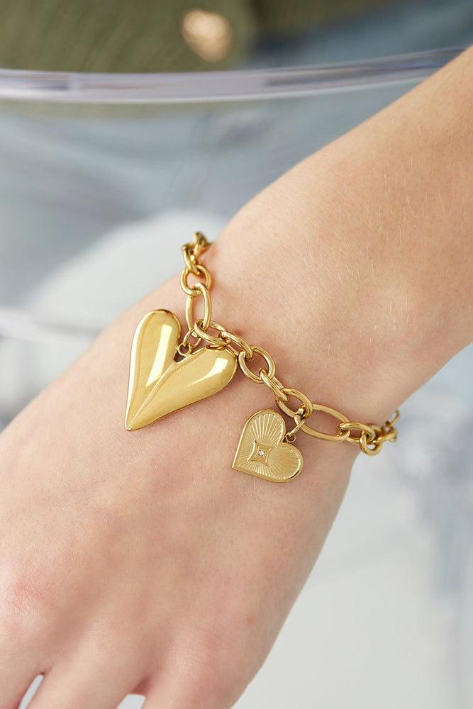 Bedel Armband Met Hartjes