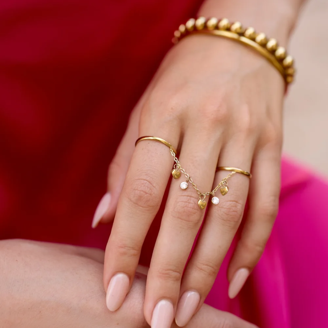 Ring Dubbel Hartjes