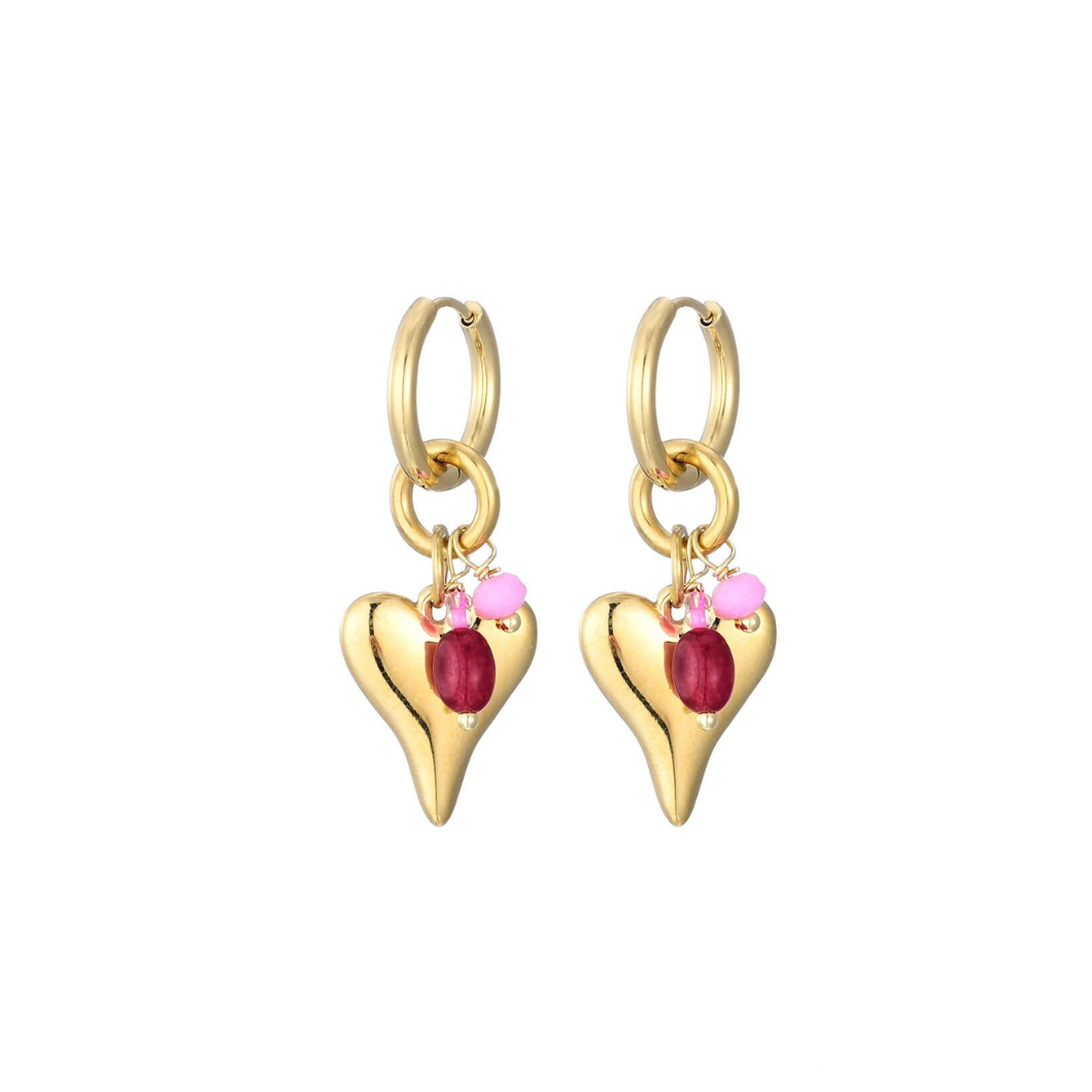 Fall in Love Oorbellen Rood