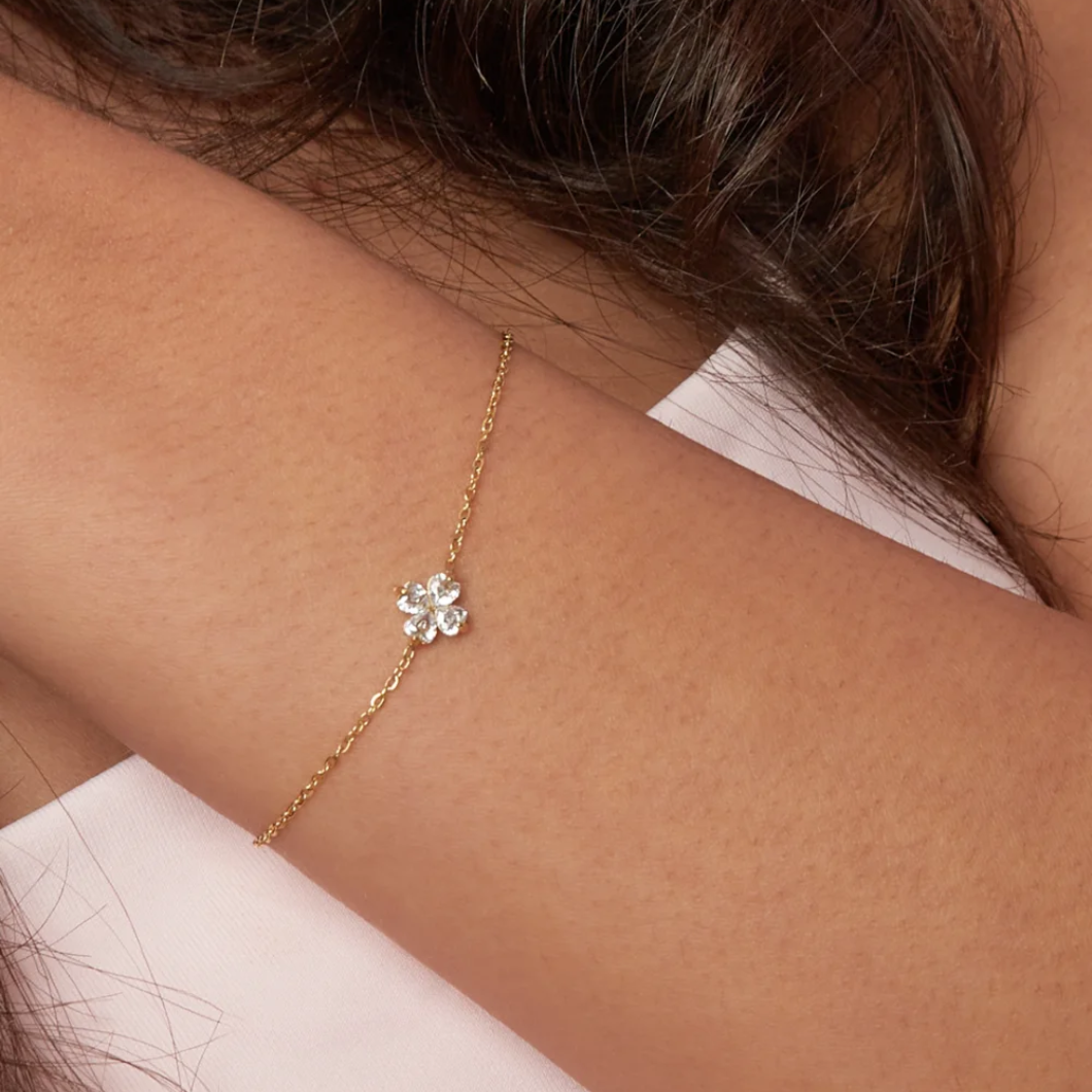 Lucky Girl Clover Armband