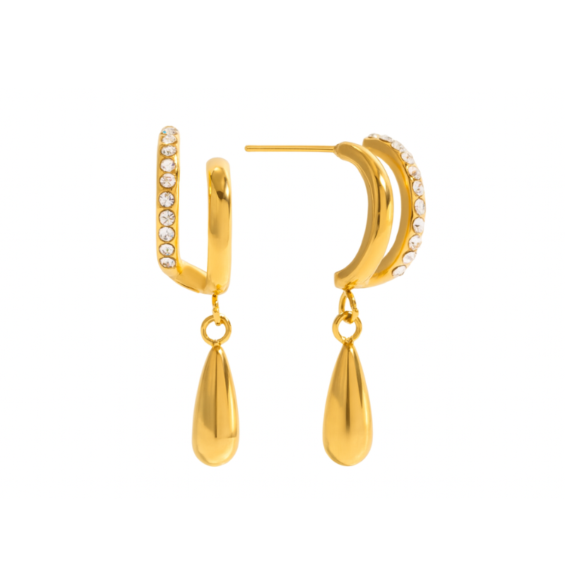 Drop Diamond Oorbellen