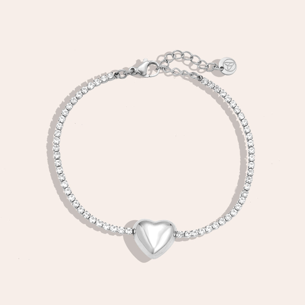 Tennis Diamond Hart Armband