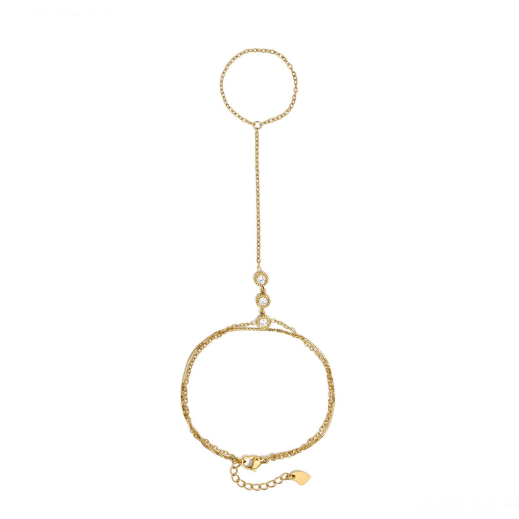 Hand Chain 3 diamonds