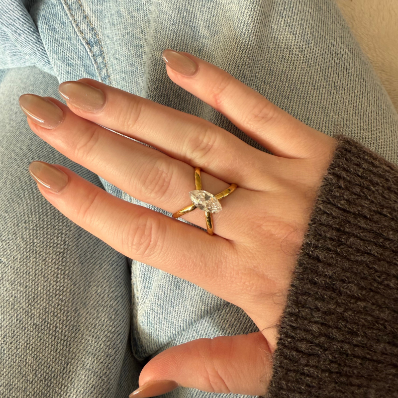 Sparkly Statement Ring