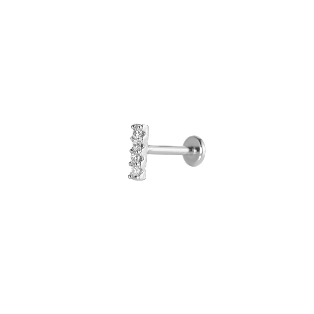 4 Diamond Oorpiercing