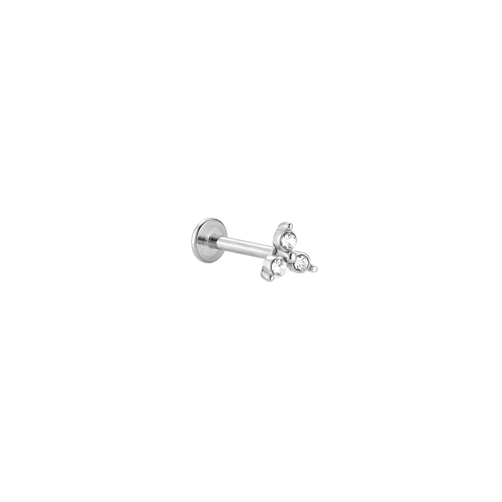 3 Diamond Oorpiercing