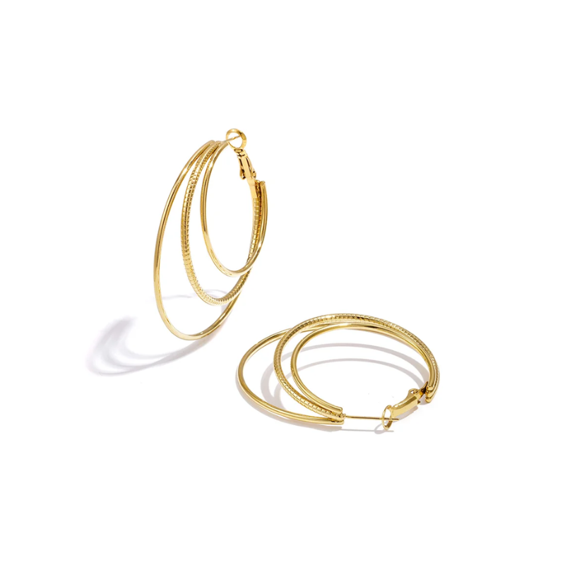 Hoops in Hoops Goud