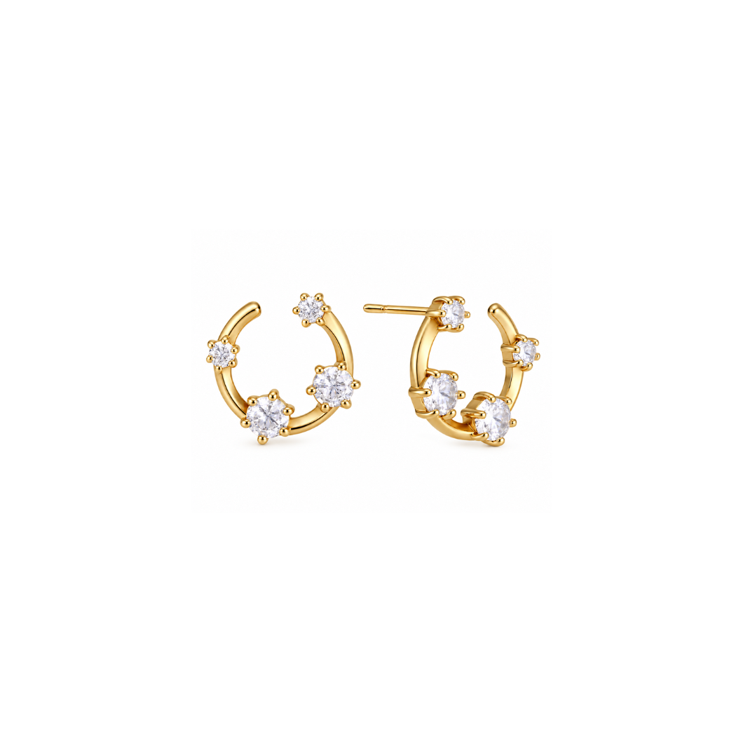 Ronde Diamond Studs
