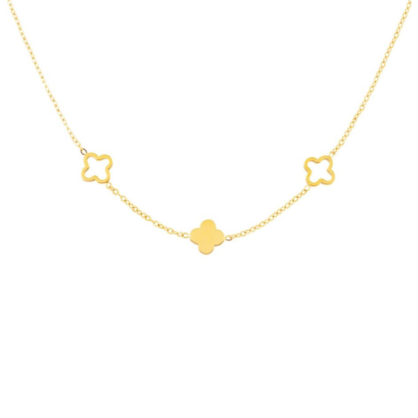 3 Diamond Klaver Ketting
