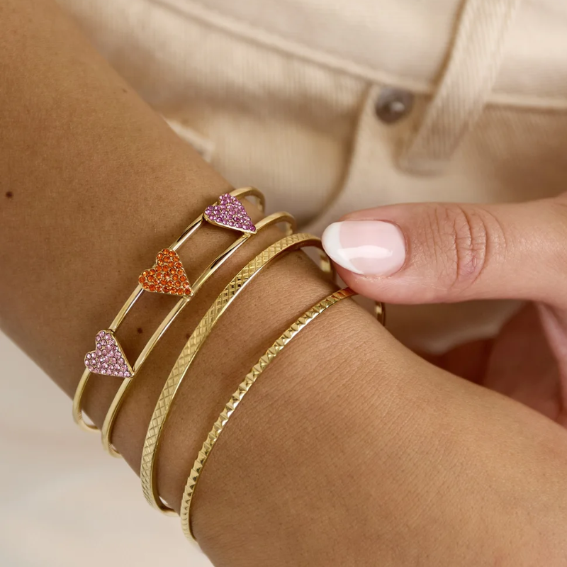 Bangle Hartjes Gekleurd