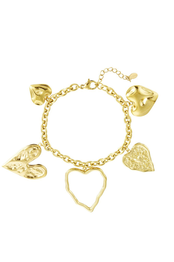 Open Hart Bedel Armband