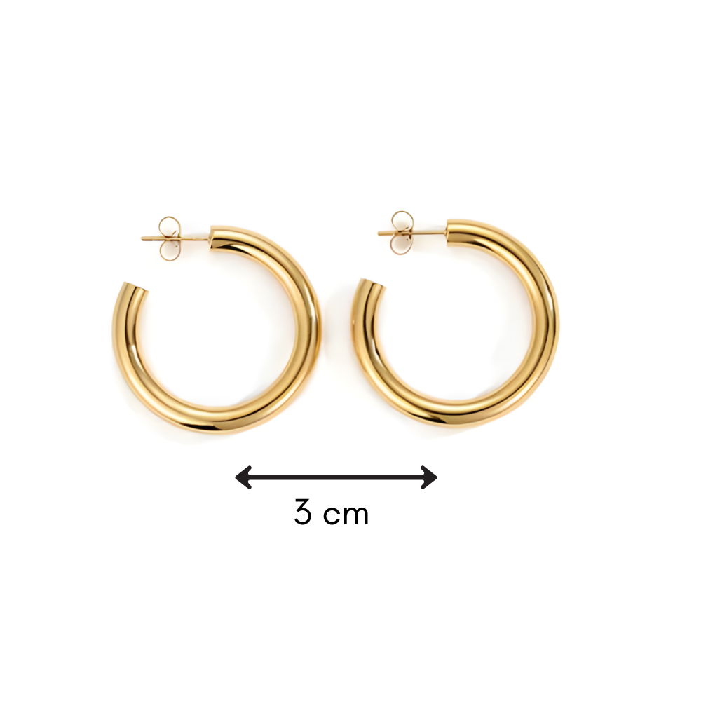 Basic Open Hoops Middel