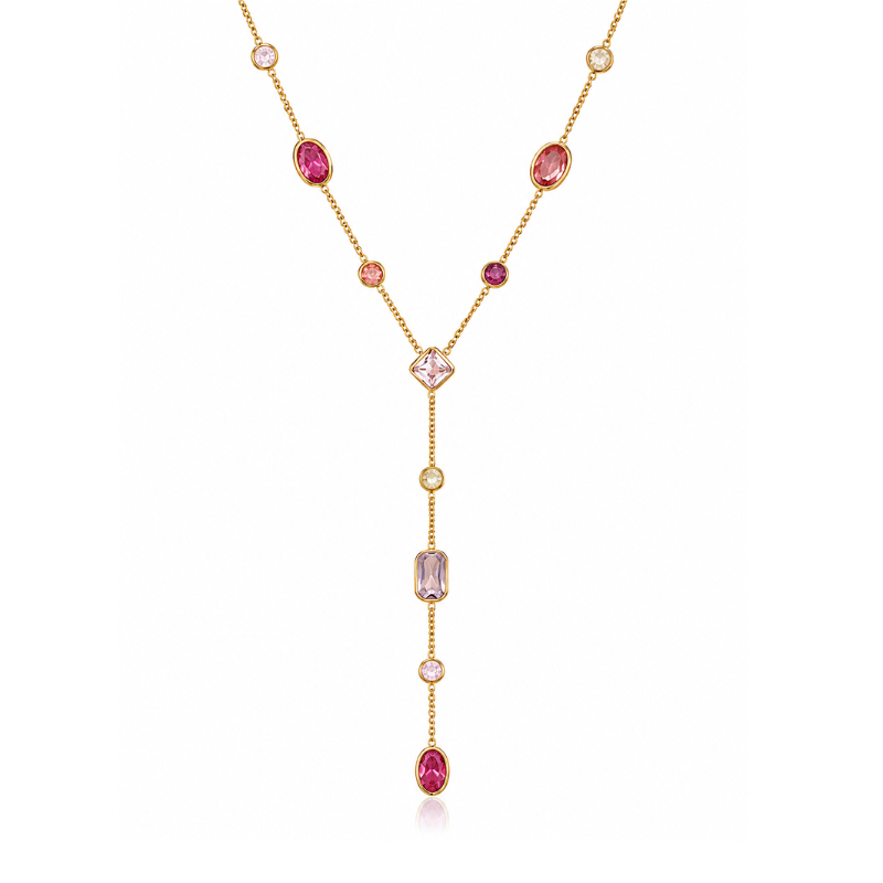 Yara Ketting Gekleurde Diamonds