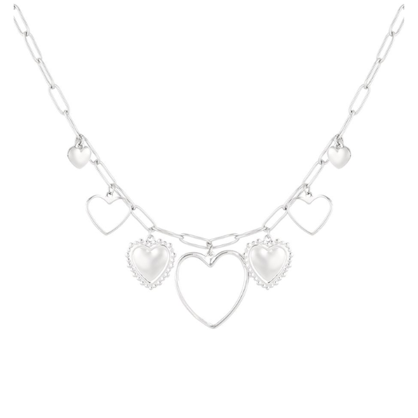 Mona Hartjes Bedelketting Zilver