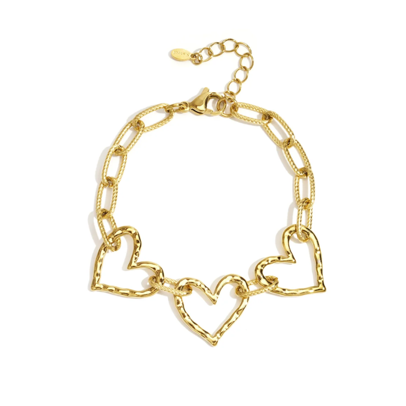 Open Hartjes Bedel Armband