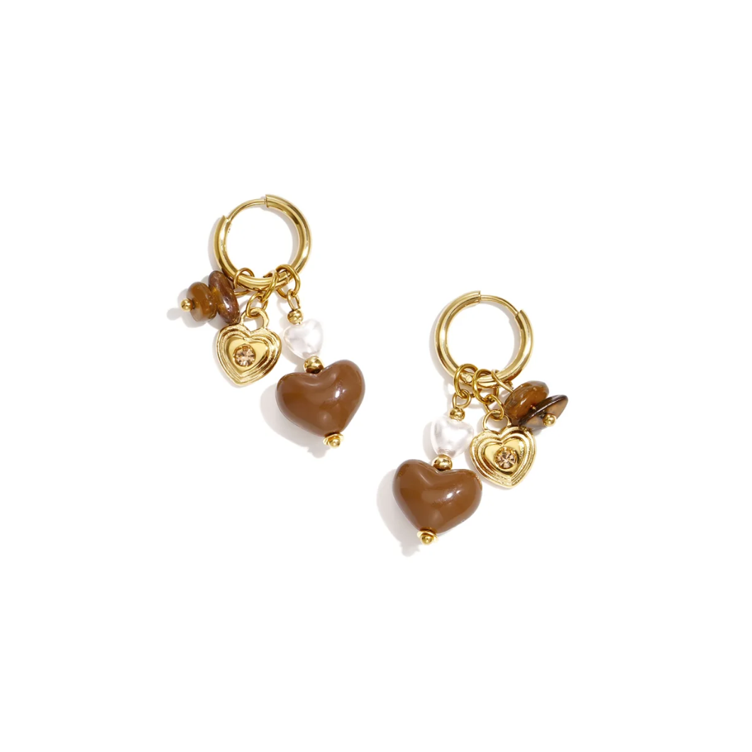 Chocolate Love Oorbellen
