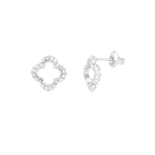 Sparkle Clover Stud Oorbellen