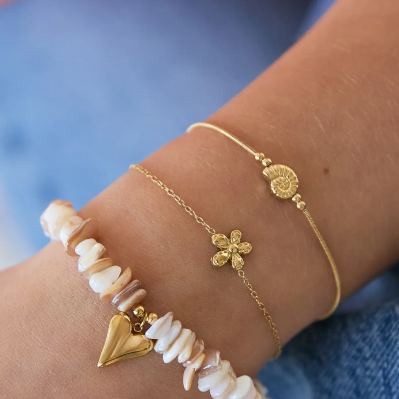 Armband Bloem Goud