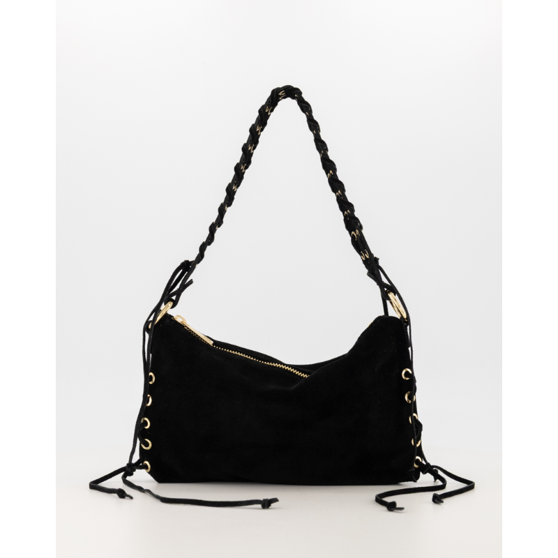 Sara Suede Tas zwart