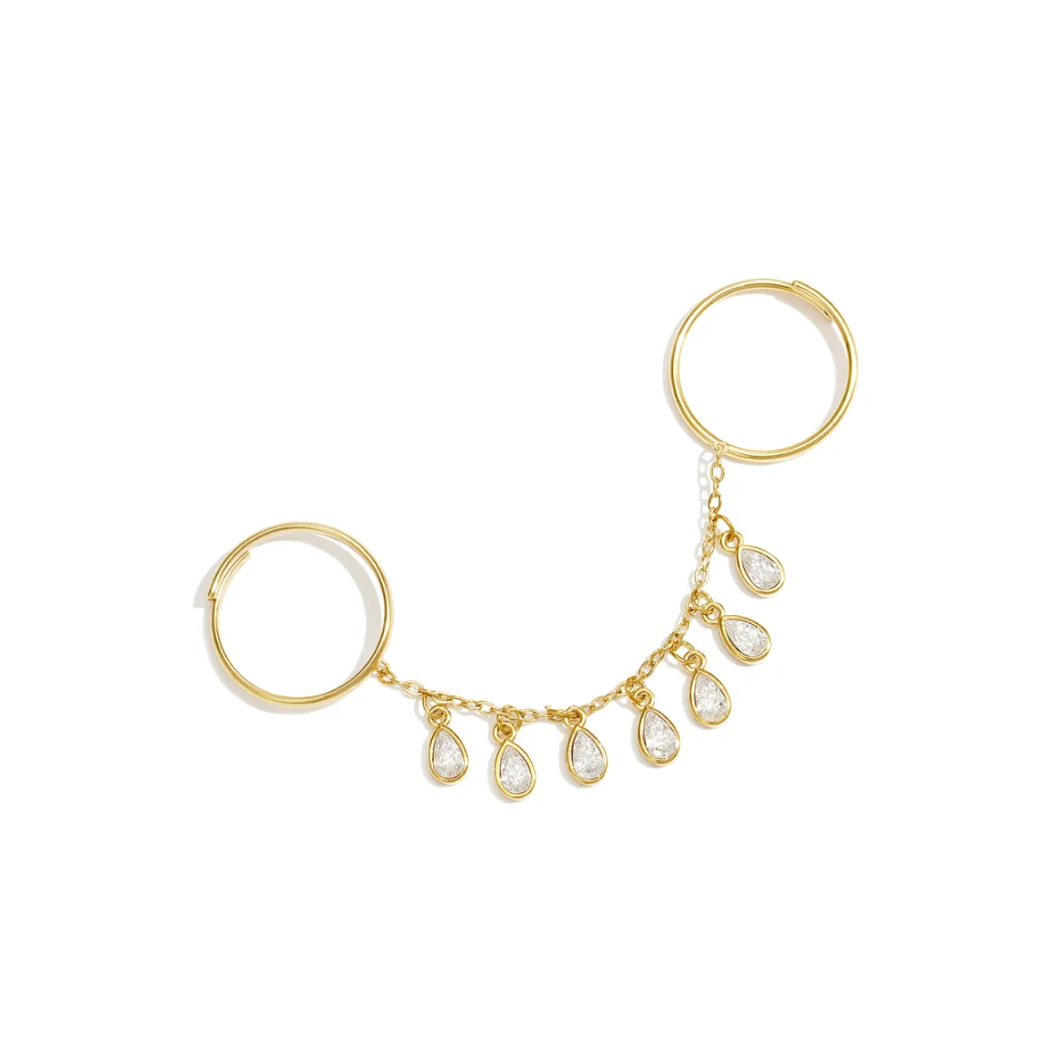 Ring Dubbel Druppel Diamonds