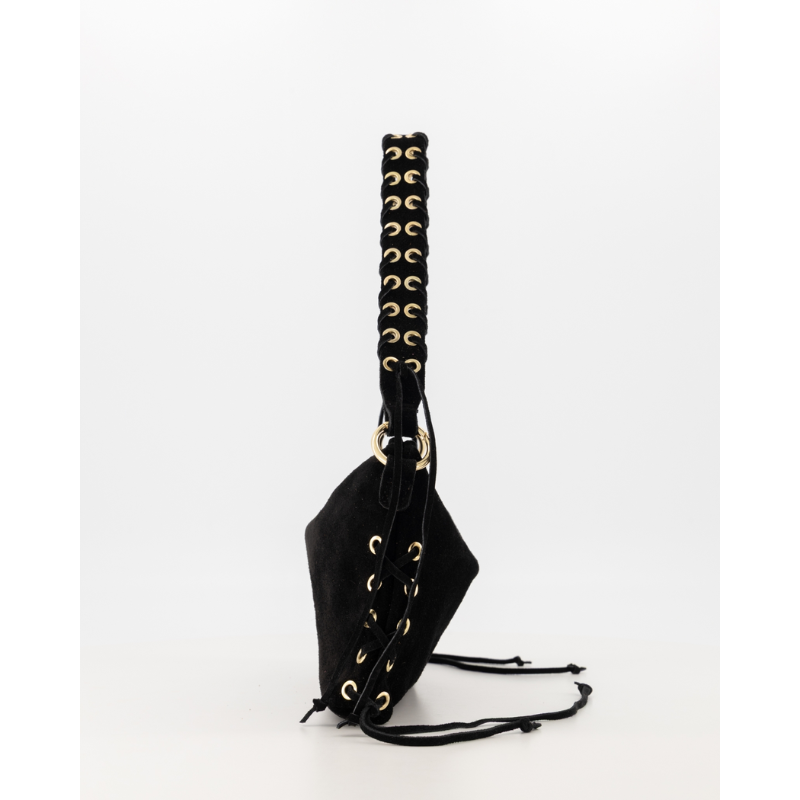 Sara Suede Tas zwart