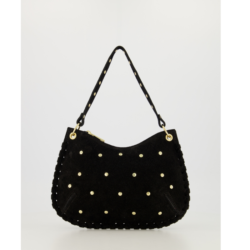 Carly Suede Stud Tas Zwart