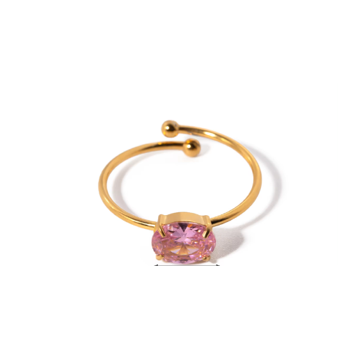 Oval Diamond Ring Roze