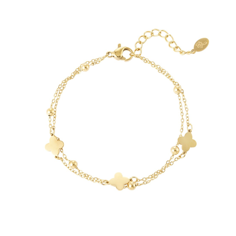 Dubbele Klaver Armband