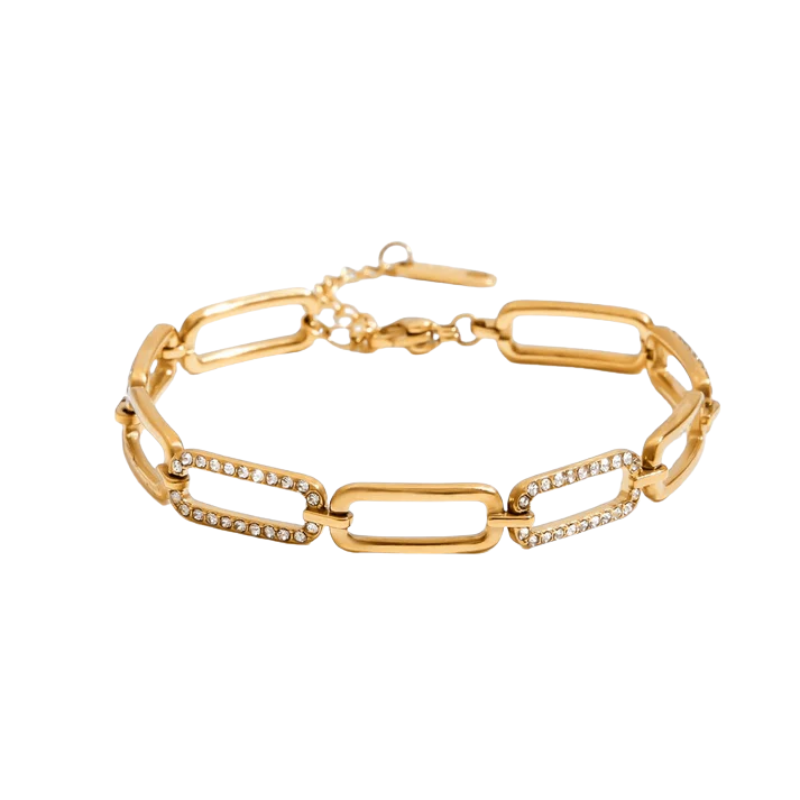 Strass Schakelarmband