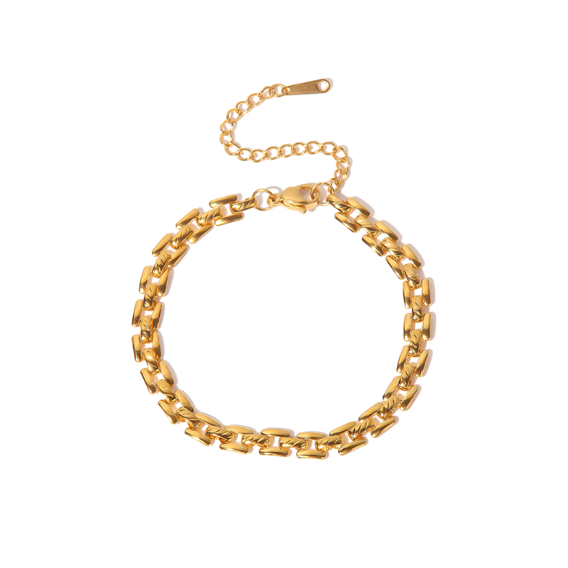 Schakelarmband Goud