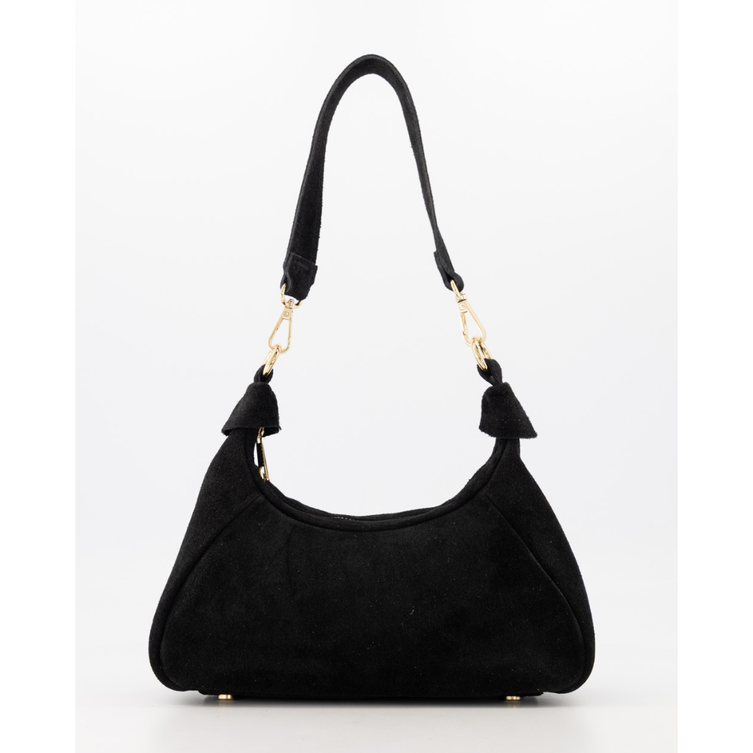 Mona Suede Tas Zwart