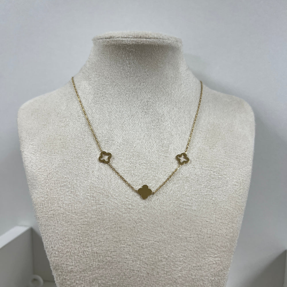 3 Diamond Klaver Ketting
