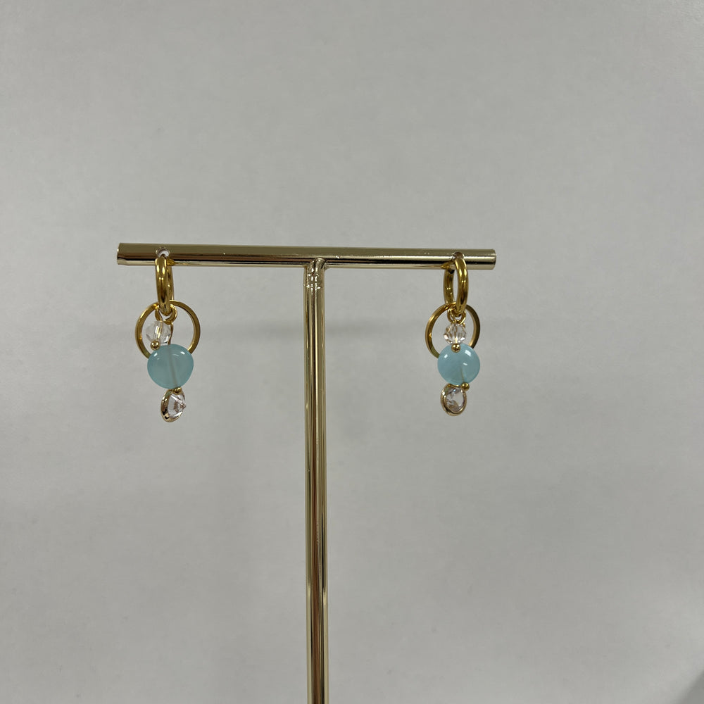 Charm Oorbellen Blauw