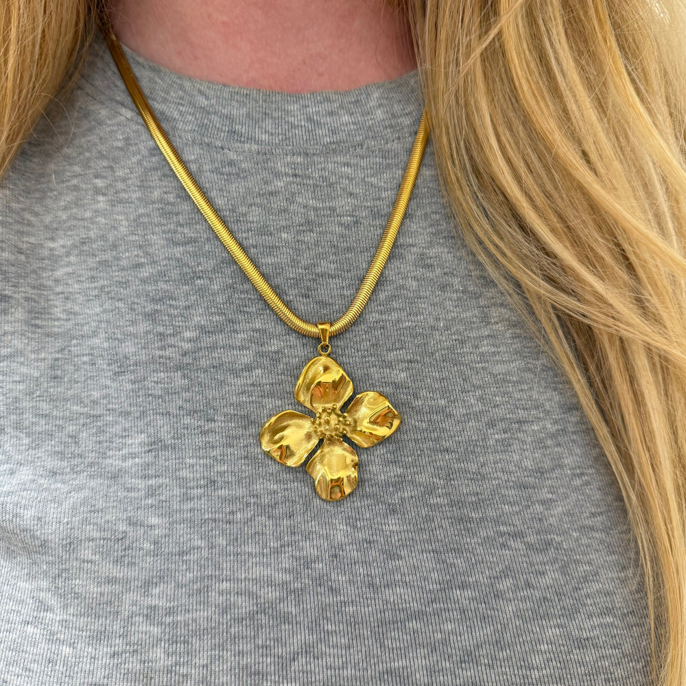 Bloem Bedelketting Plat