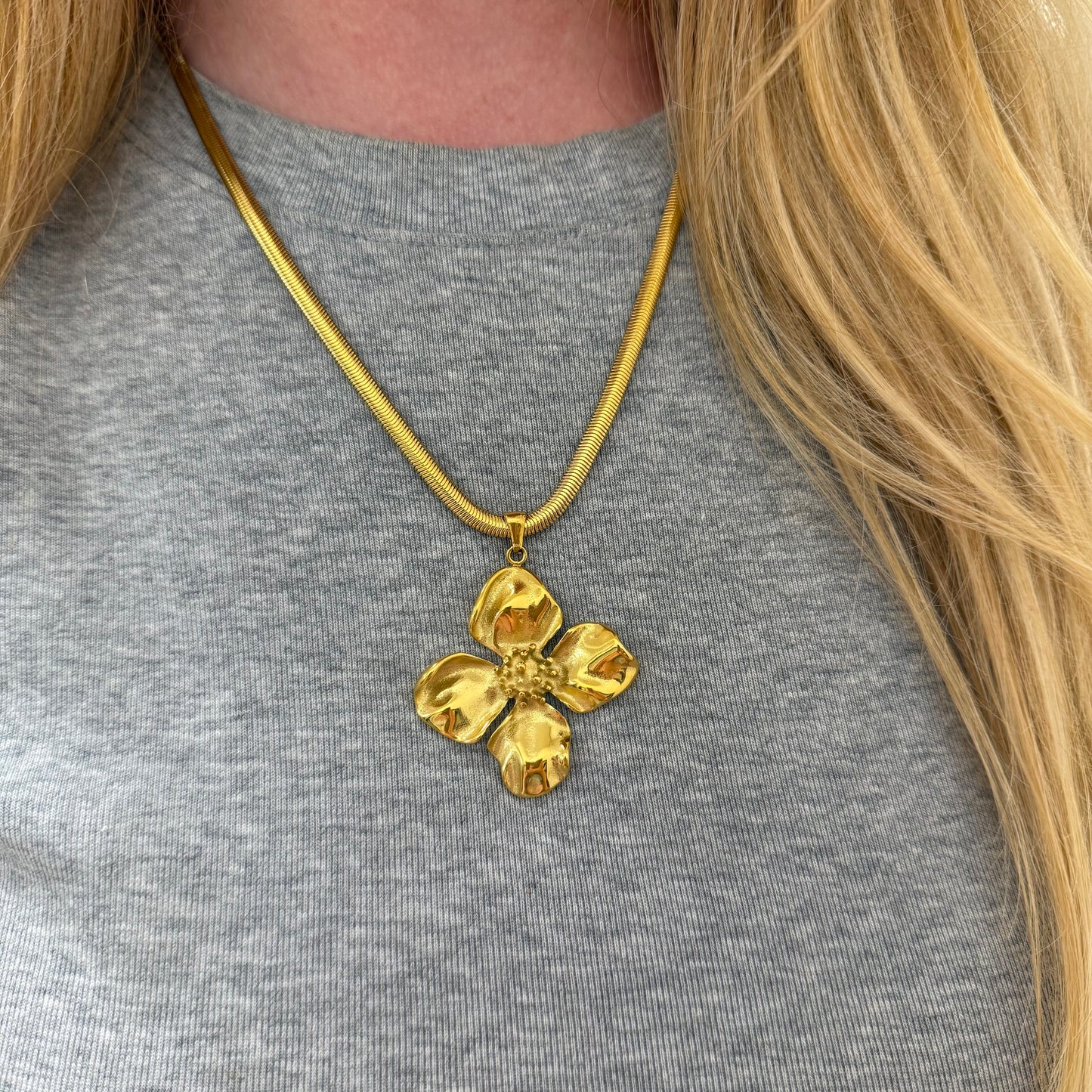 Bloem Bedelketting Plat
