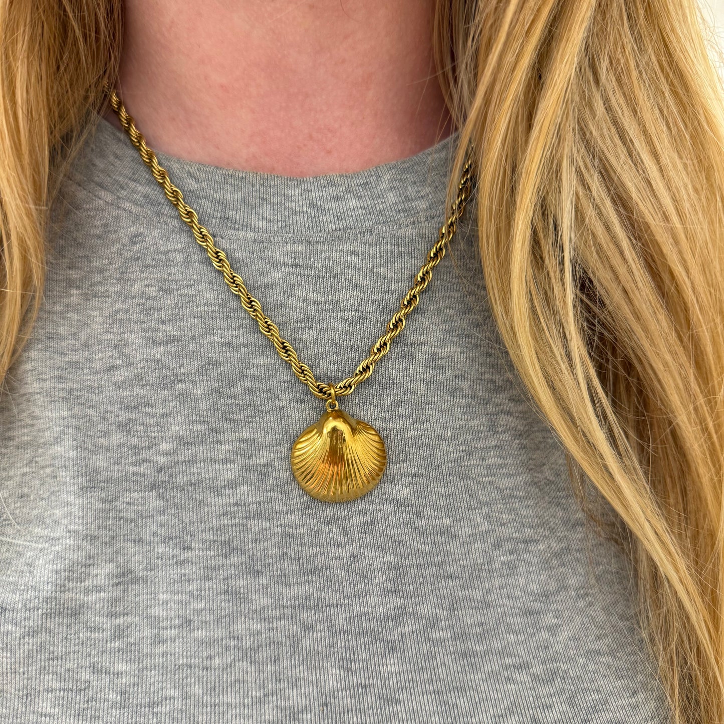 Schelp Bedelketting Gedraaid