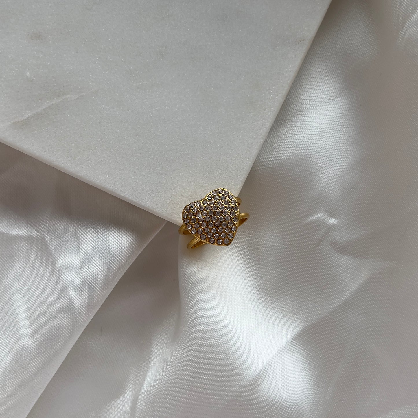 Strass Hart Ring