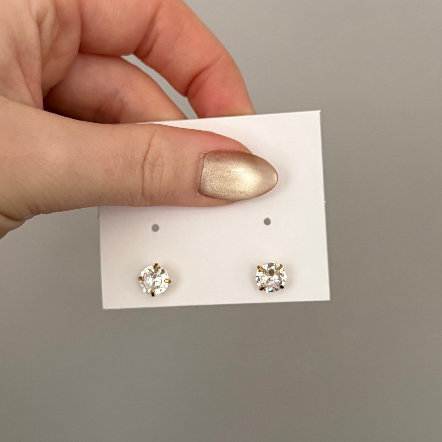 Ruby Round Shine Studs